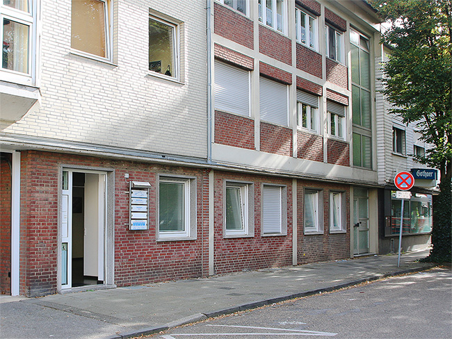 Praxisgebäude der Hausarztpraxis am Dreieck in Alsdorf